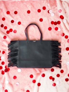 Victoria’s Secret Faux Leather and Suede Tassel X-Large Tote NWT